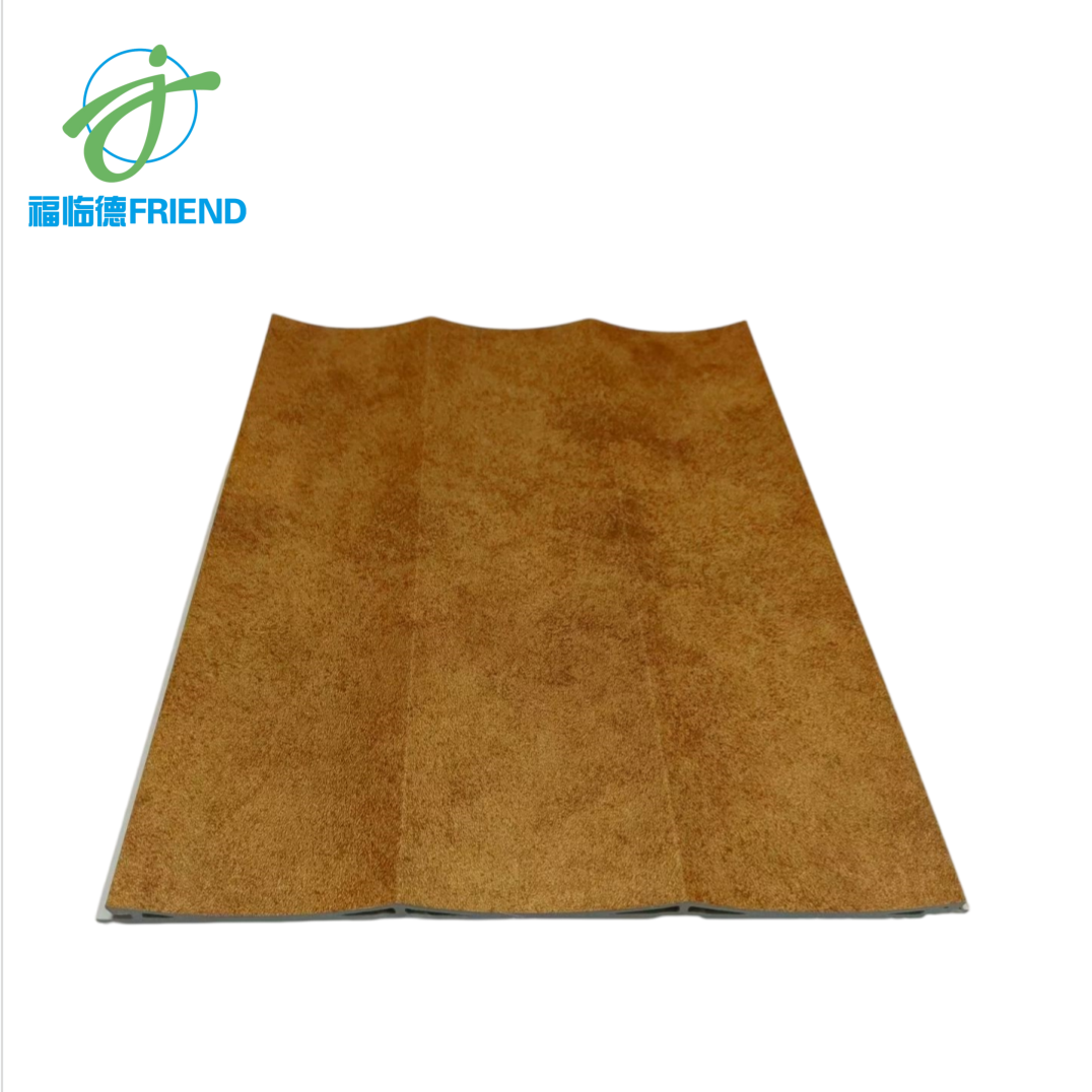 F237 Indoor wood plastic wall panel-corrugated board
